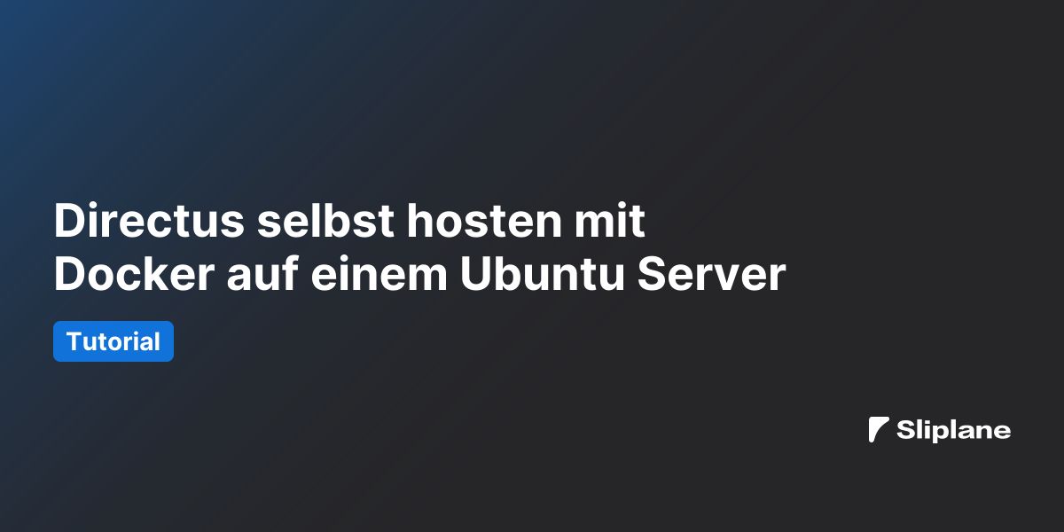 Directus selbst hosten mit Docker auf einem Ubuntu Server
